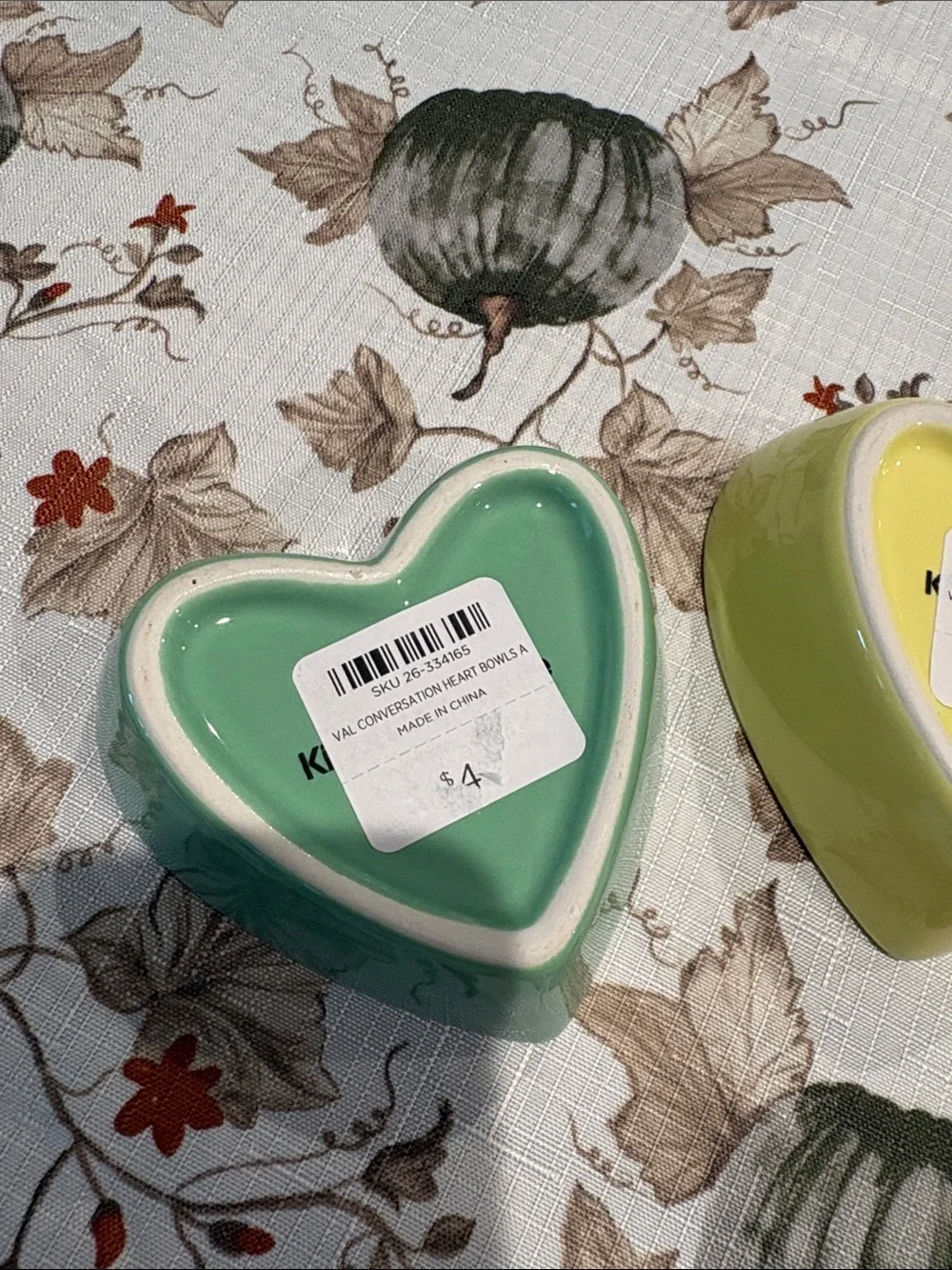 NWT Kirkland’s Conversation heart bowls
